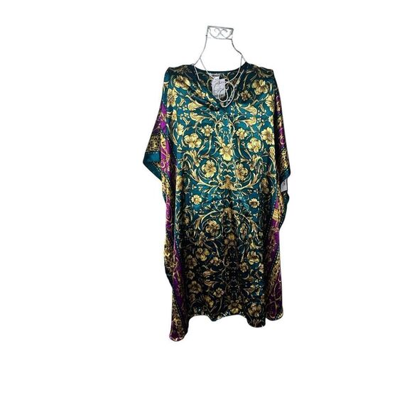 NEW WITH TAGS VINTAGE 90's boho WINLAR kaftan long maxi dress casual one size fi - Picture 2 of 14